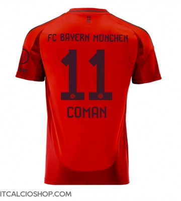 Bayern Munich Kingsley Coman #11 Prima Maglia 2024-25 Manica Corta